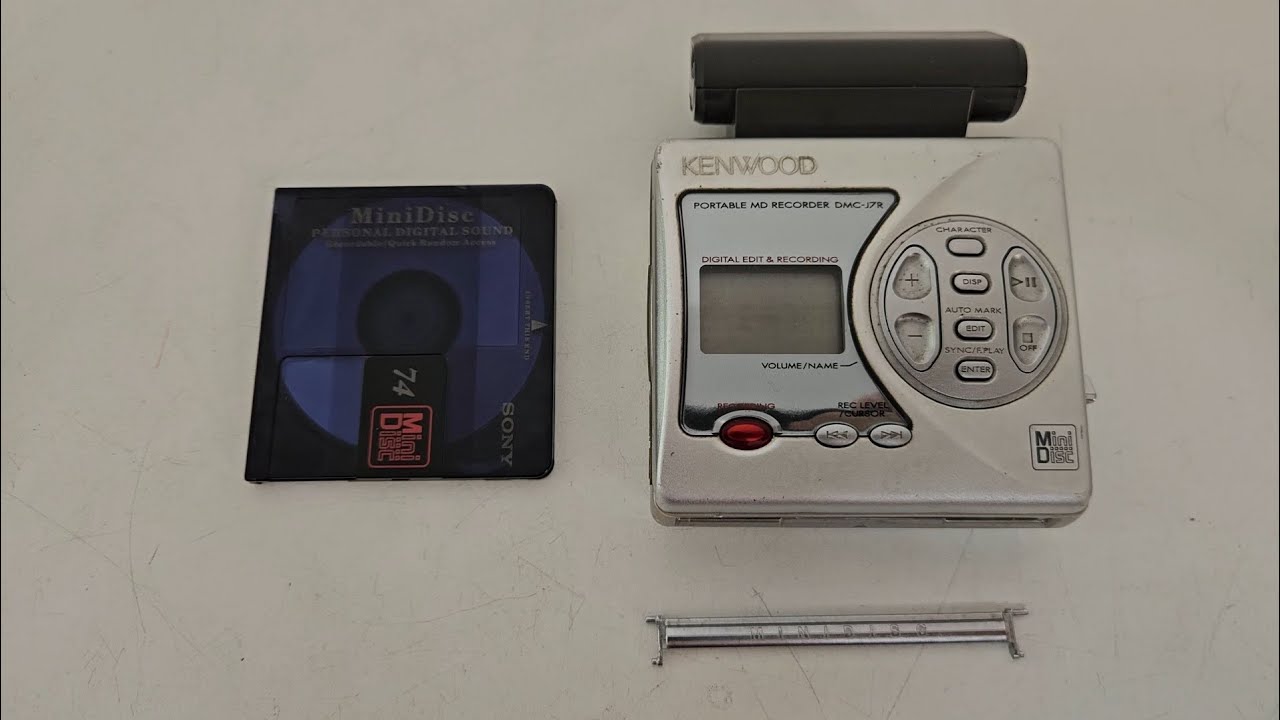 Limpeza no MD Kenwood DMC-J7R - YouTube