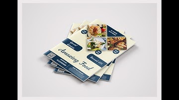 Coreldraw x7 Tutorial - Food Brochure Design 2021 by Graphics Designs