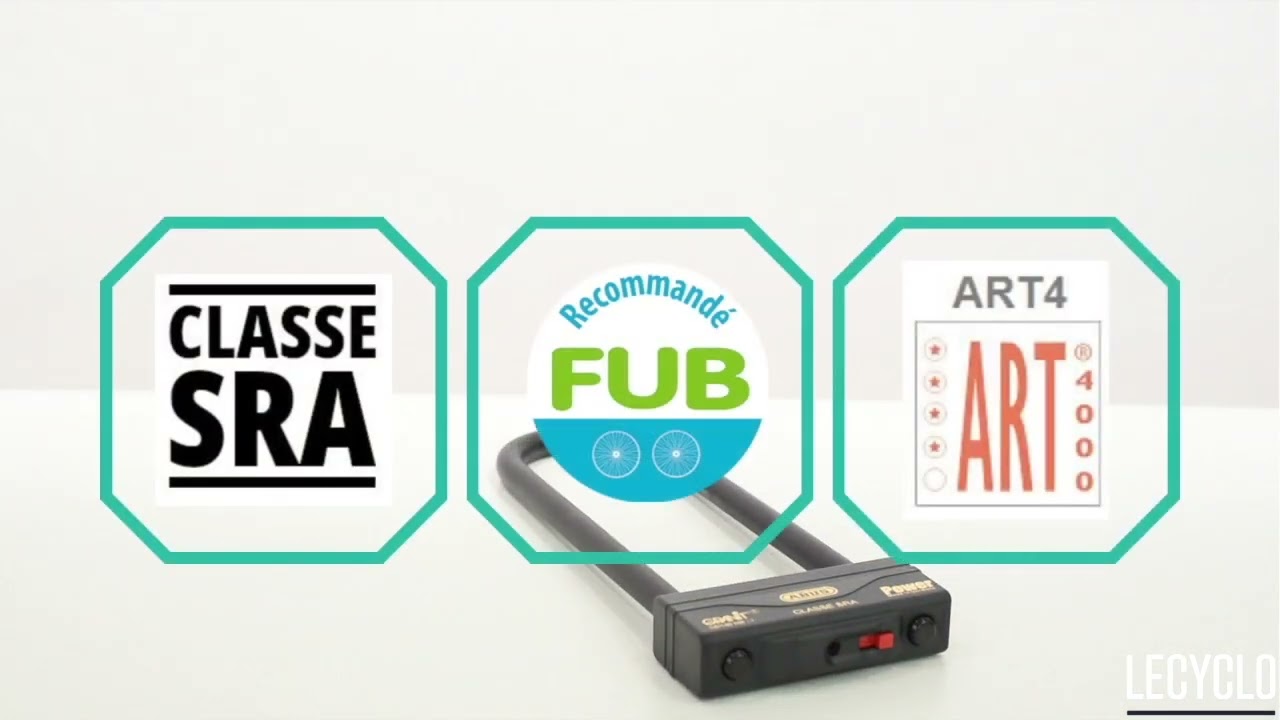 Antivol Vélo U AUVRAY XTREM BIKE 80cm - Certifié SRA Assurance | Double Verrouillage 16mm