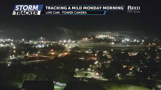 Tracking a mild Monday and Tuesday t-storms