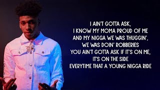 Video thumbnail of "NLE Choppa - Side (Lyrics)"