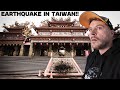 61 magnitude earthquake caught on camera in taiwan 200 earthquakes in less then 24 hours