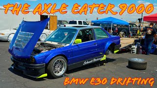 We brought the M50 Turbo E30 Drifting! Only got to do one lap...