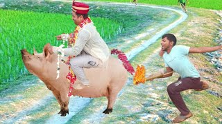 must watch totally amazing funny video 2024🤣😂 happy new year funny video #nonstop #comedy #funny