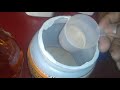 mixing whey protein with apple juice