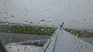 Rainy Auckland Take-off: Air NZ A320