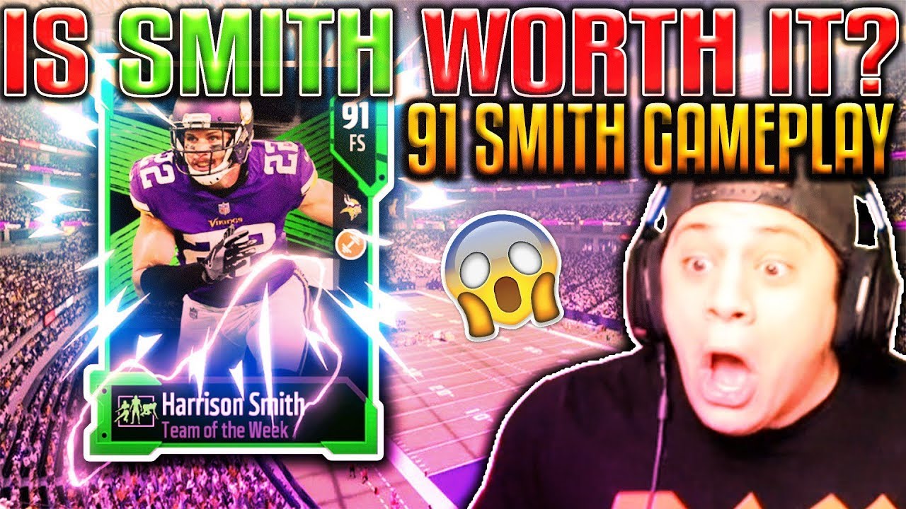 Is Smith Worth Getting 91 Harrison Smith Gameplay Madden NFL 18 