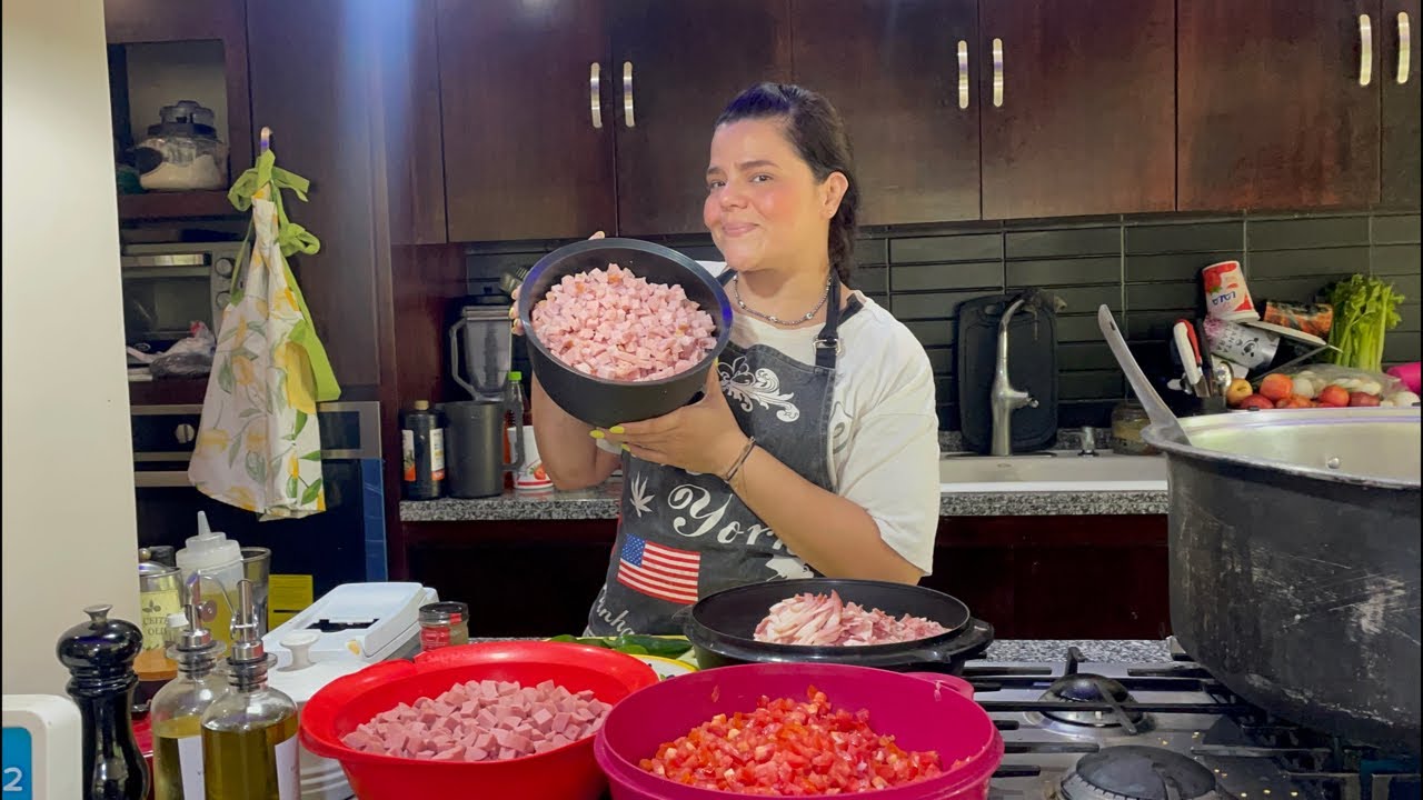 Frijoles charros para 100 personas 😱