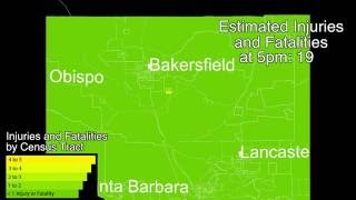 M6.9 Earthquake on the White Wolf Fault (Bakersfield) | SCEC-VDO