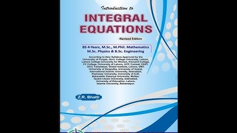 Integral Equations, Lecture 7, Formation of Fredholm Integral Equations