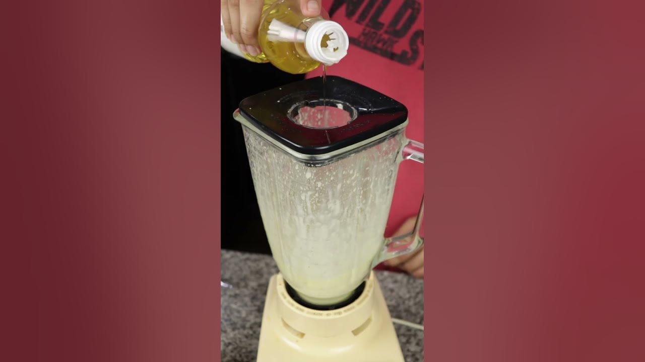 Easy Mayonnaise in blender 🤤🙌🏻 #cooking #sauce #mayonnaise #peru