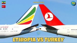 Ethiopian Airlines Vs Turkish Airlines Comparison 2023! 🇪🇹 Vs 🇹🇷