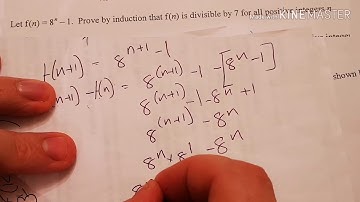 Q3 proving divisibility by induction further maths