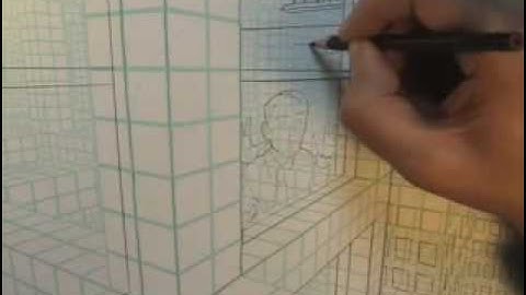 Perspective Grid Speed Drawing Demonstration