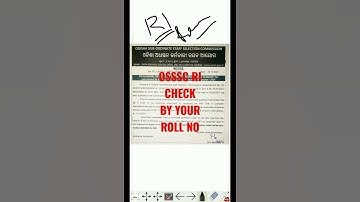 OSSSC RI RESULT CHECK BY YOUR ROLL NO