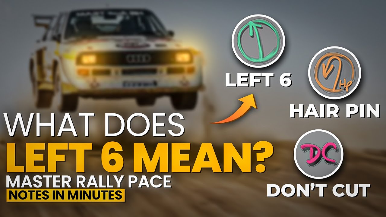 Rally Pace Notes EXPLAINED | Read Co-Driver Calls Like a Pro (Tutorial ...