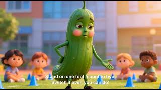 Kids Balance Workout with Pickle Character screenshot 2