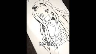 Nezuko Kamado Sketch Transformation 😍✨ (Wait till end)