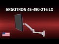 Monitor Arm for Table Mounting ERGOTRON (45-490-216 LX) | TEST | English