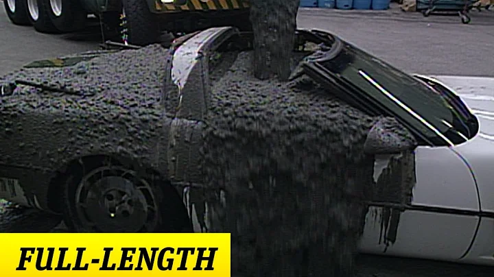 "Stone Cold" pours cement into Mr. McMahon's corve...