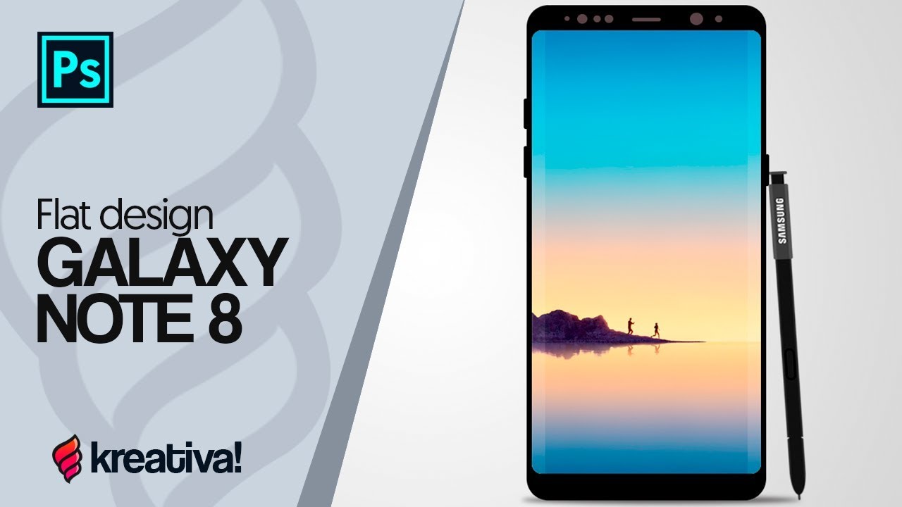 Download Galaxy Note 8 Flat Mockup - Free .PSD | Kreativa! - YouTube