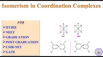 Isomerism in Coordination Complexes