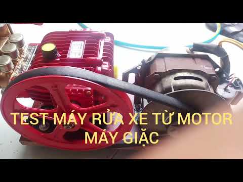 Máy rửa xe gia đình 0,5Hp kết hợp motor máy giặc 6,5Kg (car washer from washer motor)