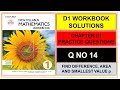 New syllabus mathematics 7th edition workbook 1 solutions | Chapter 1 | Q No 14| D1 NSM Workbook q14