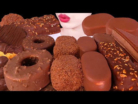 ASMR MUKBANG｜CHOCOLATE PARTY *GODIVA ICE CREAM, MOCHI, MALTESERS, TICO 편의점 초콜릿 디저트 먹방 EATING SOUNDS