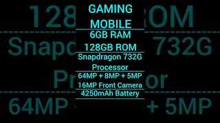 ??6GB RAM 128GB ROM??Snapdragon 732G Processor | 64MP + 8MP + 5MP |16MP Front Camera 4250mAh Battery