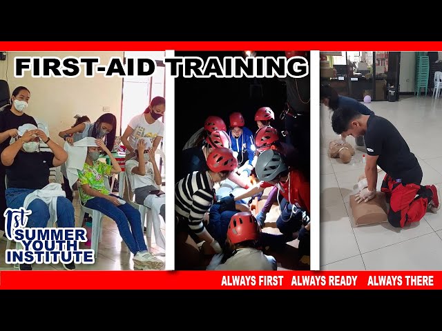 RCY First Aid Response Training Summer Youth Institute 2022 Iligan city chapter class=