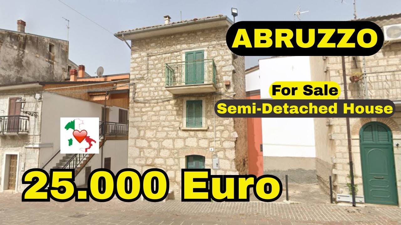 Абруццо, Джулиополи-Кьети, дом на две семьи, 25 000 фунтов стерлингов, 3 этажа (после ремонта), 6...