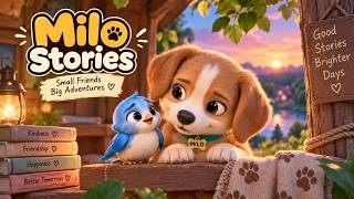 🐶 Milo and the Lost Little Bird | Cute Friendship Story | Mimi Tales
