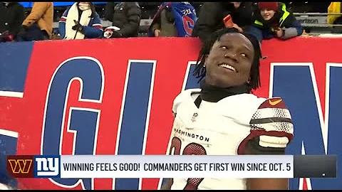 Winning is fun! Commanders snap 8-game skid, beat Giants: All Ears with JP Finlay