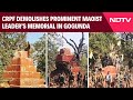 CRPF Demolishes Maoist Leader Ramanna’s Memorial In Gogunda, Ending Four Decades Of Fear