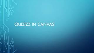 Quizizz in Canvas