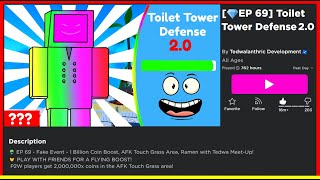 Toilet Tower Defense Deleted - But BIG NEWS About its RETURN roblox