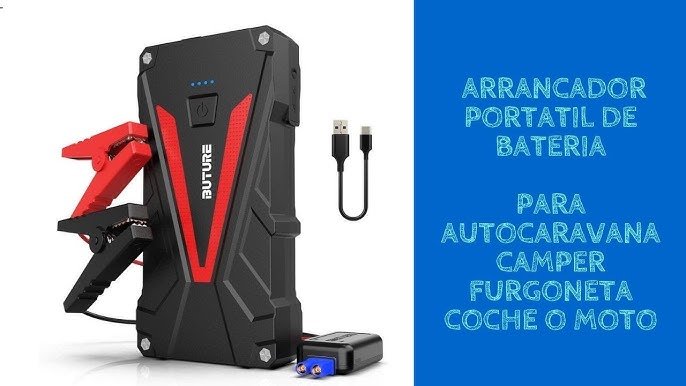 Comprar Arrancador de batería de coche portátil de 20000mAh, potenciador de  batería de emergencia para coche, salida USB de 5V/2A, linterna LED para  gasolina de 12V