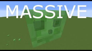 making a massive slime in minecraft!