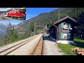 ★ 4K 🇨🇭 Samedan  - St. Moritz - Chur, Glacier express cab ride in a Ge 4/4 I from 1953 [09.2020]