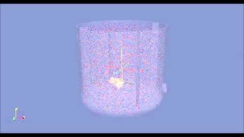 CSTR with minimal bypassing (particle field)