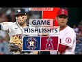 Houston Astros vs. Los Angeles Angels Highlights | April 7, 2022 (Valdez vs. Ohtani)