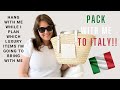 PACK WITH ME TO ITALY! *HANG WITH ME &amp; CHAT ABOUT LUXURY ITEMS*