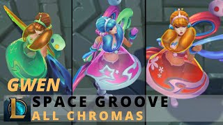 Space Groove Gwen All Chromas - League of Legends