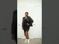 Watch me style my leather-like pieces 3 Ways - How to wear leather and faux leather #shorts