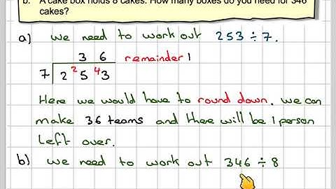 Rounding remainders up or down in practical situations