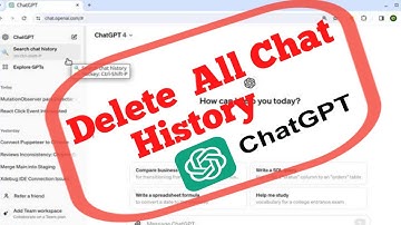 How To Delete ChatGPT History  -Clear  Chat History