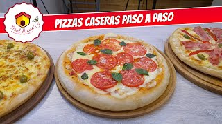 PIZZAS PARA PRINCIPIANTES con salsa en 5 minutos !!!