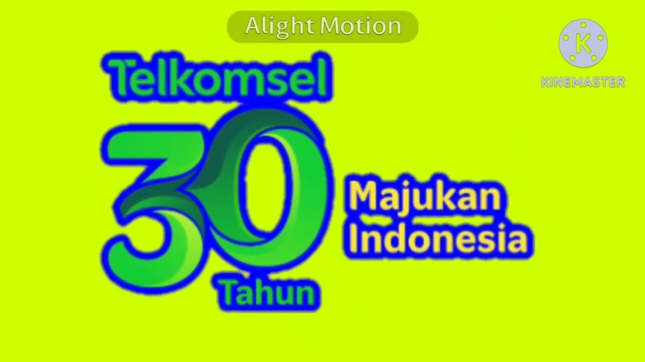 Telkomsel 30 tahun logo effects (preview v99 effects)