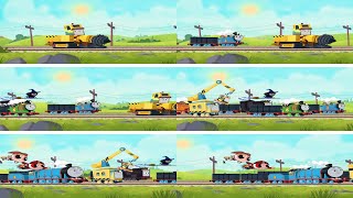 Thomas, Dorothy & Their Friends Helping Darcy With The Metal Beams To Lookout Mountain